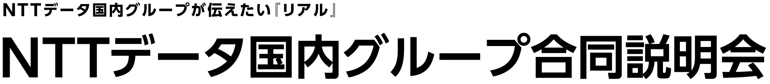 NTTデータ国内グループが伝えたい『リアル』 NTTデータ国内グループ合同説明会